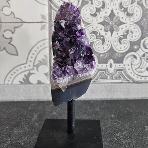 Raw Amethyst Cluster on Stand